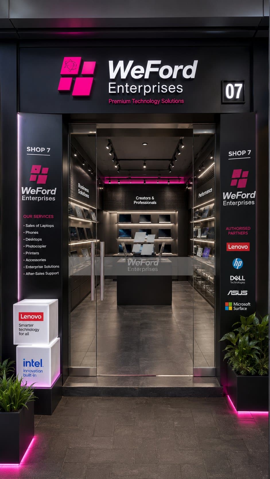 WeFord Enterprise, Adejoke Plaza, Shop 7, Computer Village, Ikeja